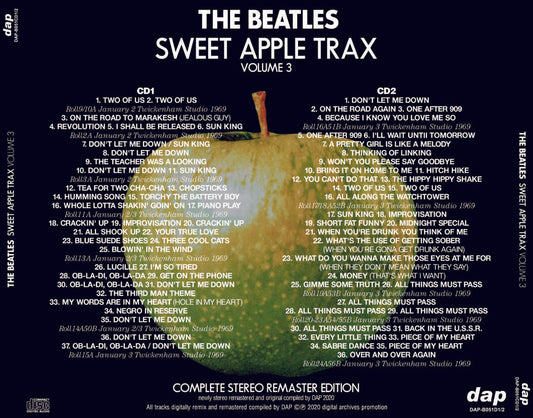 The Beatles Sweet Apple Trax Volume 3 Complete Stereo Remaster Edition 2 CD