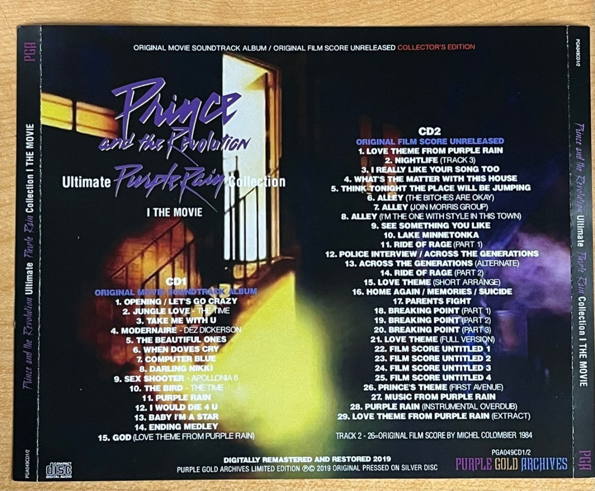 PRINCE / PURPLE RAIN ULTIMATE COLLECTION I - VI 6 Titles Set (10CD+2DVD)