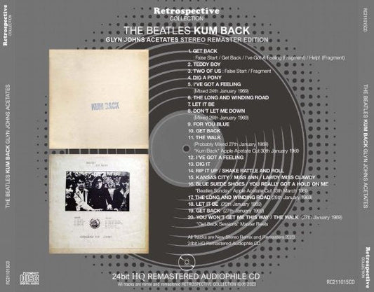 THE BEATLES / KUM BACK GLYN JOHNS ACETATES STEREO REMASTER EDITION (1CD)