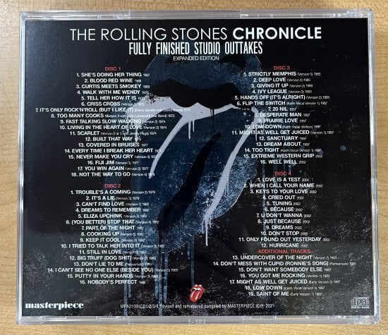 The Rolling Stones / CHRONICLE FULLY FINISHED STUDIO OUTTAKES REVISED AND REMASTERED EXPANDED EDITION 4CD