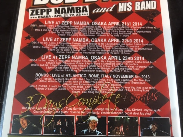 BOB DYLAN / ZEPP NAMBA 3DAYS COMPLETE+BONUS BOX (8CDR)