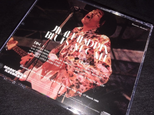 Jimi Hendrix Blues At Cafe 1968 New York 2CD Moonchild Records