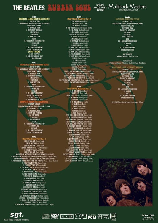 The Beatles / Rubber Soul Special Collector's Edition MULTITRACK MASTERS COMPLETE (5CD+1DVD) Set