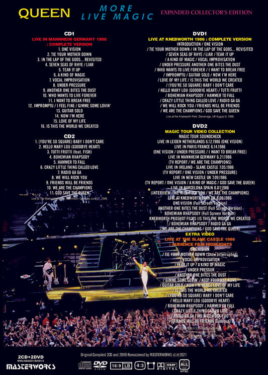 QUEEN / MORE LIVE MAGIC & ANOTHER LIVE MAGIC (4CD+4DVD)