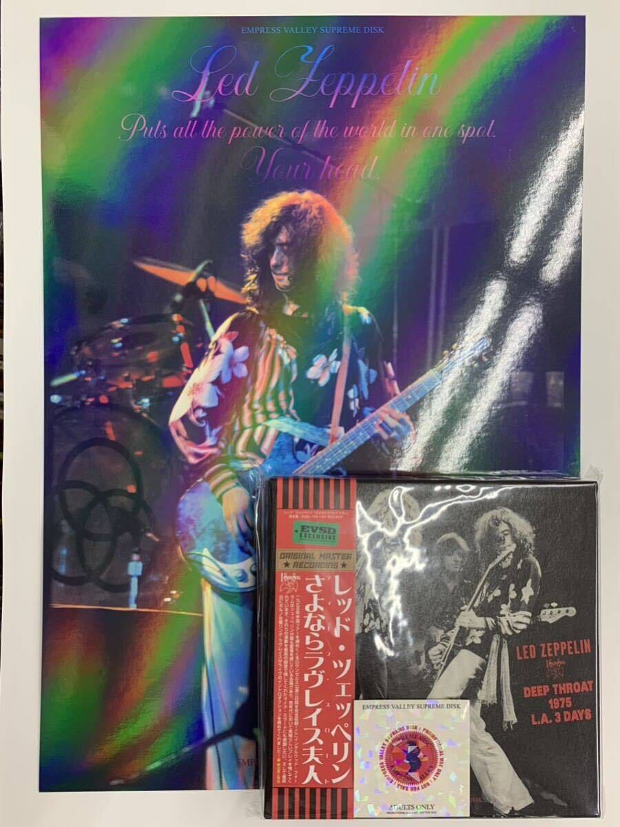 LED ZEPPELIN / DEEP THROAT 1975 LA Prototype (9CD BOX) with Photo panel board