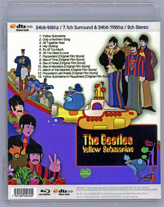 The Beatles / YELLOW SUBMARINE 24 bits-96 kHz / Sonido envolvente de 7.1 canales, 24 bits-192 kHz / Estéreo de 2 canales (1BDR)