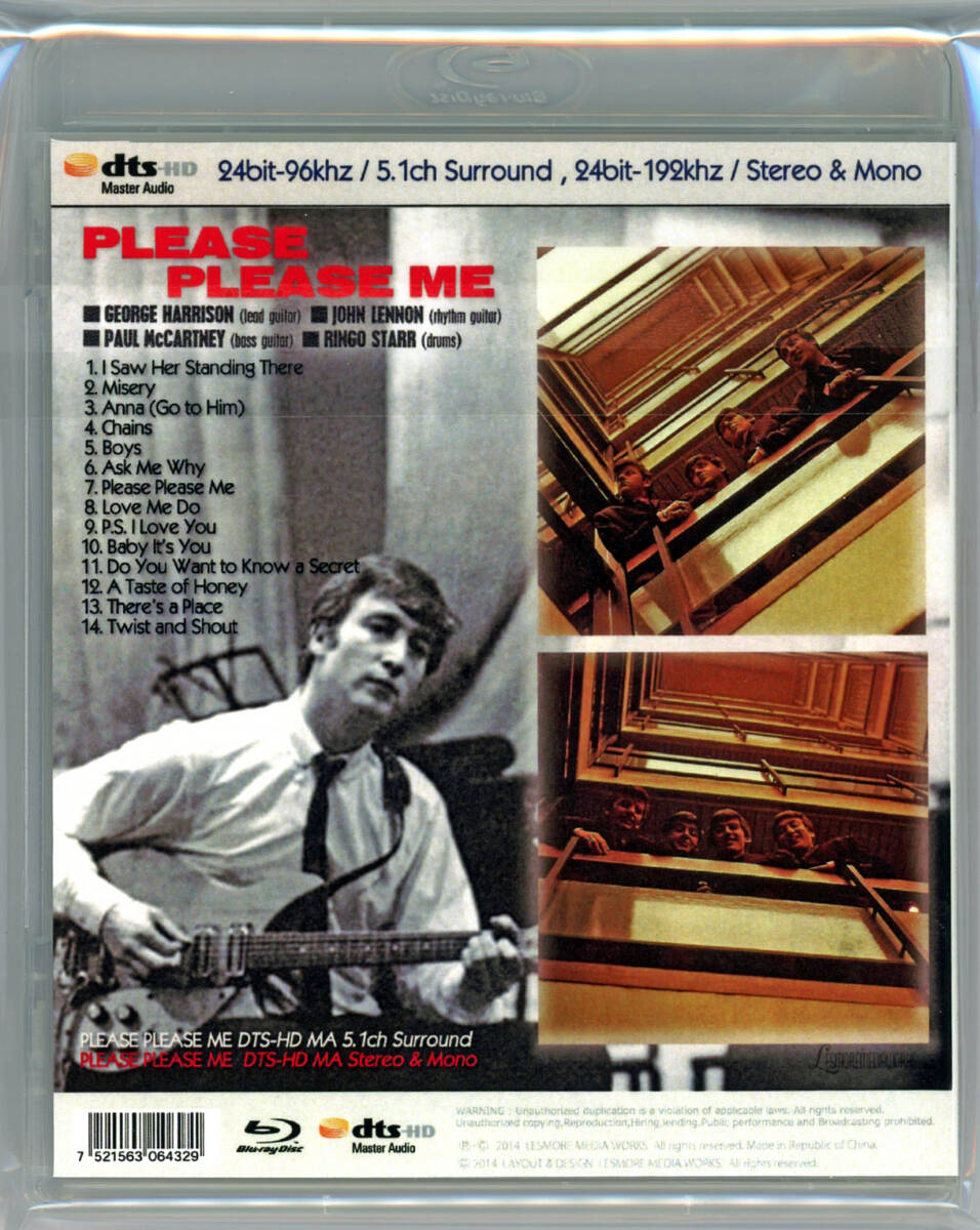 The Beatles / PLEASE PLEASE ME 24bit-96khz / 5.1ch Surround, 24bit-192khz / Stereo & Mono (1BDR)