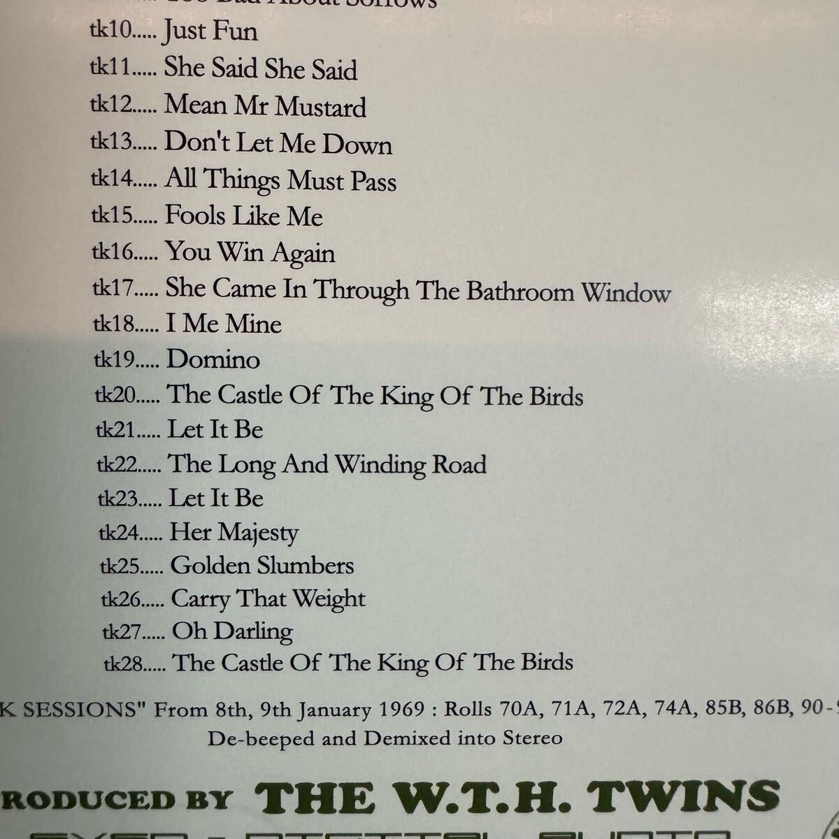 THE BEATLES / NAGRACADABRA Vol.1 (1CD) DEMIX Empress Valley New