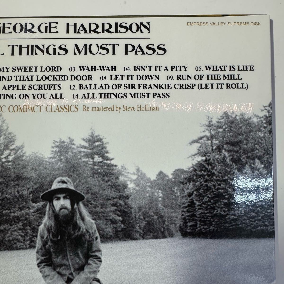 GEORGE HARRISON / ALL THINGS MUST PASS DCC COMPACT CLASSICS Remastered by Steve Hoffman (1CD) Empress Valley New