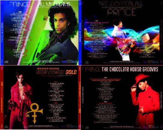 PRINCE / ALL MY DREAMS / ART UNOFFICIAL / NEW POWER GOLD / THE CHOCOLATE HOUSE GROOVES 4 titles set (8CD)