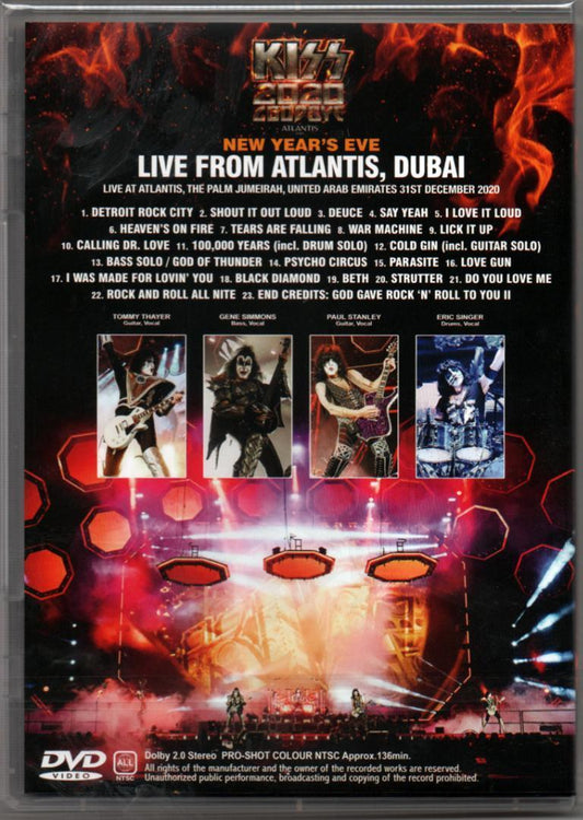 KISS 2020 GOODBYE LIVE FROM ATLANTIS, DUBAI (1DVD)
