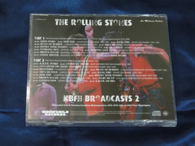 The Rolling Stones KBFH Broadcasts 2 Moonchild Records 2 CD 26 Tracks