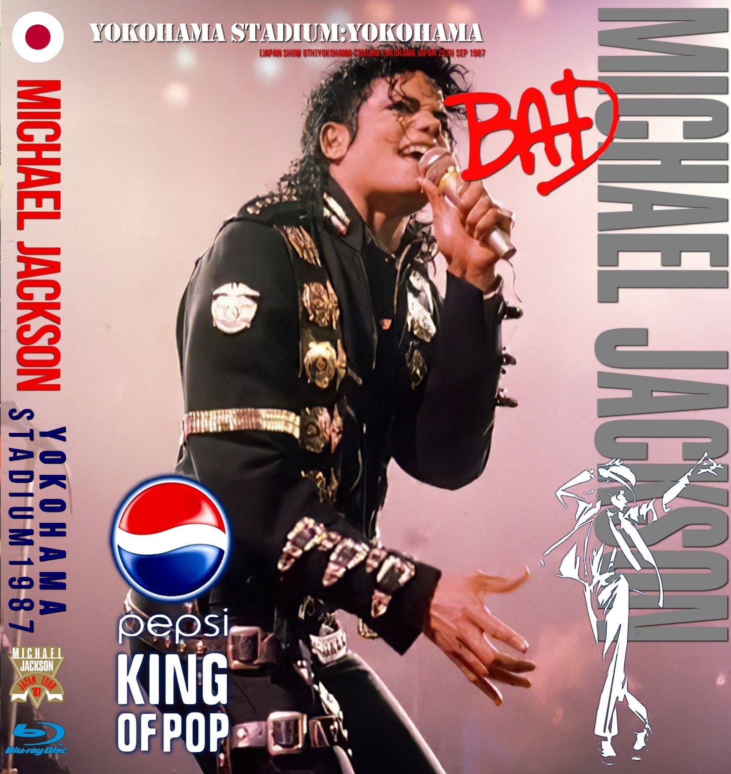 Michael Jackson / Bad World Tour1987 Japan Show 8th Yokohama Stadium (1BDR)