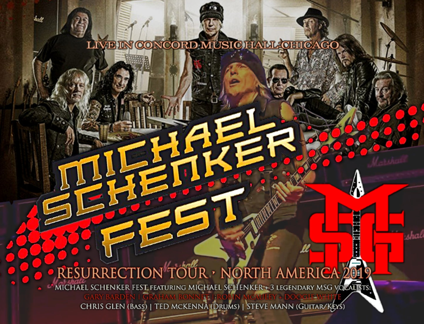 Michael Schenker / Michael Schenker Fest 2019 Concord Music Hall (3CDR)