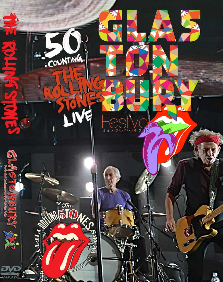 THE ROLLING STONES / 50 & Counting Tour 2013 Glastonbury Festival PRO SHOT (1DVDR)
