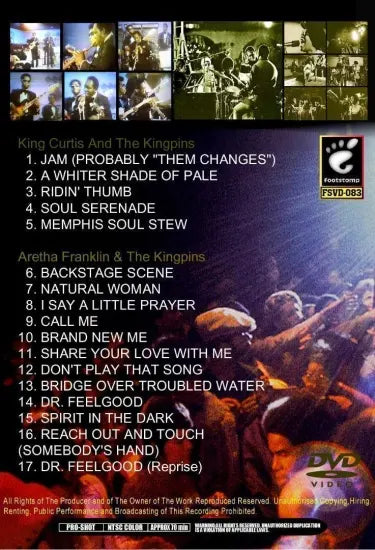 ARETHA FRANKLIN &amp; KING CURTIS / En vivo en Montreux: El otro lado de "No luches contra el sentimiento". Filmación profesional (1 DVD)