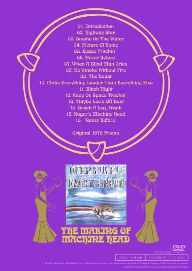 DEEP PURPLE / LA CREACIÓN DE MACHINE HEAD (1 DVDR)