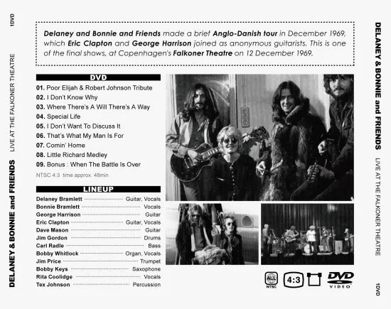 DELANEY & BONNIE / LIVE AT FALKONER THEATRE (1DVDR)