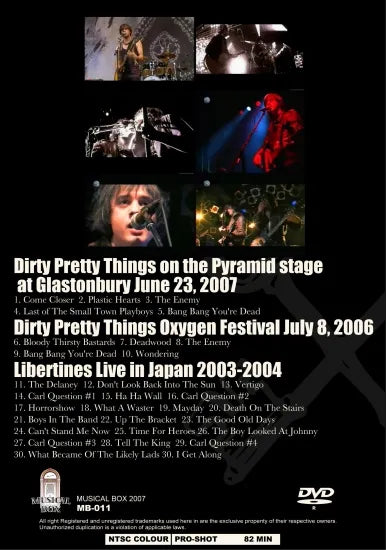 DIRTY PRETTY THING / COME CLOSER-WITH LIBERTINES & SOMETIMES PETER (1DVDR)