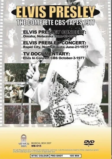 ELVIS PRESLEY / LA SERIE COMPLETA DEI NASTRI CBS 1977 (1DVDR)