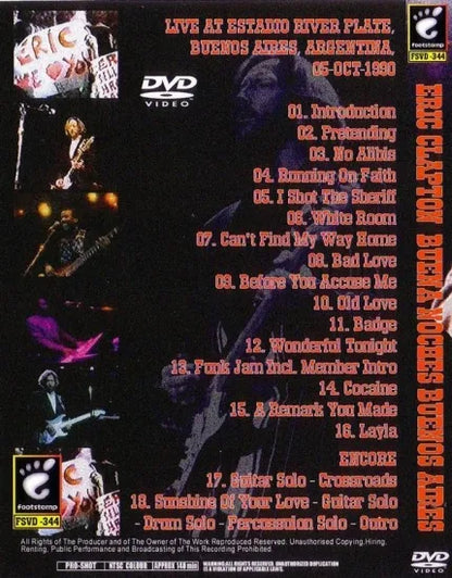 ERIC CLAPTON / BUENA NOCHES BUENOS AIRES (1DVD)