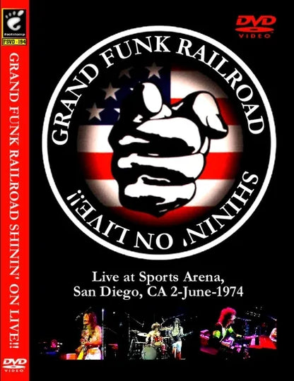 GRAND FUNK RAILROAD / SHININ' ON LIVE!! PRO SHOT (1DVDR)