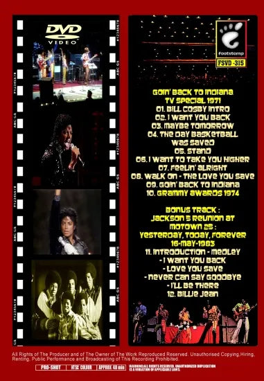JACKSON 5 / GOIN' BACK TO INDIANA 1971 (1DVDR)