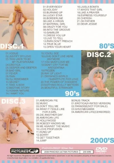 MADONNA / BAD GIRL VIDEO ANTHOLOGY 1983-2006 (3DVDR)