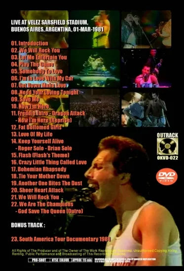 QUEEN / SOUTH AMERICA CARNIVAL 1981 (1DVDR)
