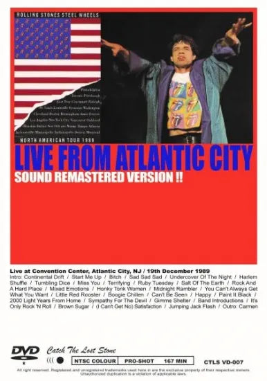 THE ROLLING STONES / LIVE FROM ATLANTIC CITY (1DVDR)