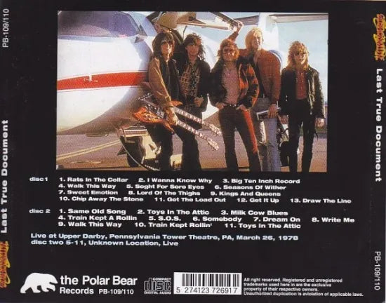 AEROSMITH / LAST TRUE DOCUMENT (2CD)