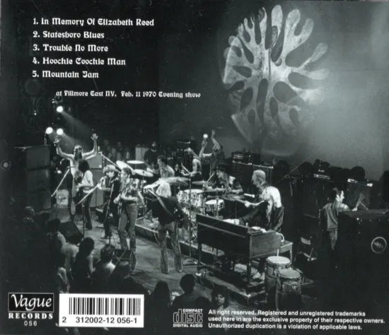 THE ALLMAN BROTHERS BAND / ANOTHER FILLMORE EAST PT.1 (1CD)