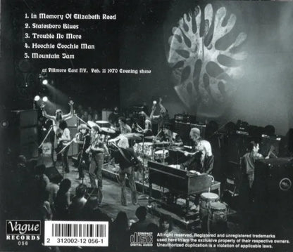 THE ALLMAN BROTHERS BAND / ANOTHER FILLMORE EAST PT.1 (1CD)