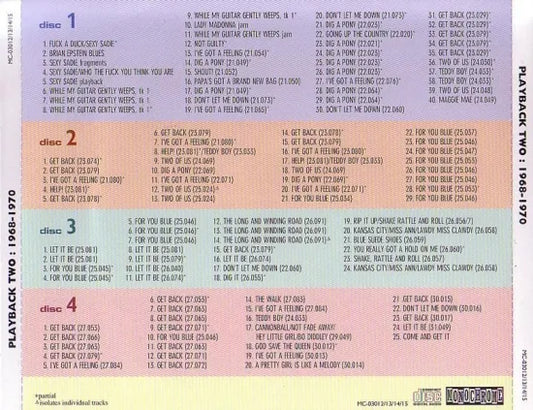 THE BEATLES / PLAYBACK TWO (4CD)
