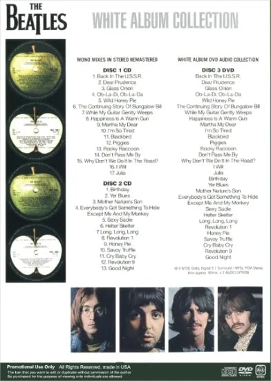 THE BEATLES / WHITE ALBUM COLLECTION (2CD+1DVD)