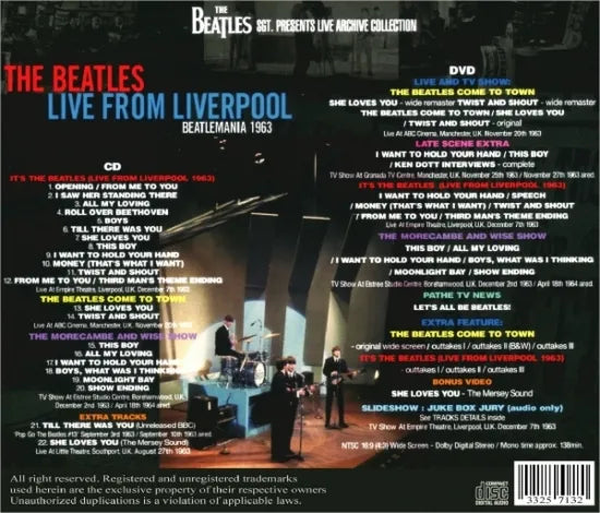 THE BEATLES / LIVE FROM LIVERPOOL (1CD+1DVD)