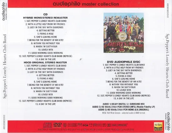 THE BEATLES / SGT.PEPPER'S LONLEY HEART'S CLUB BAND(AUDIOPHILE) (1CD+1DVD)