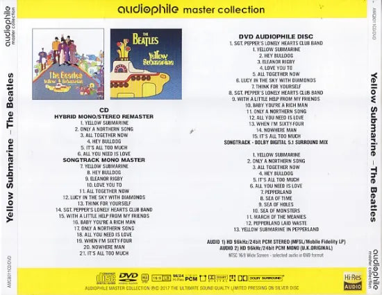 THE BEATLES / YELLOW SUBMARINE (AUDIOPHILE) (1CD+1DVD)