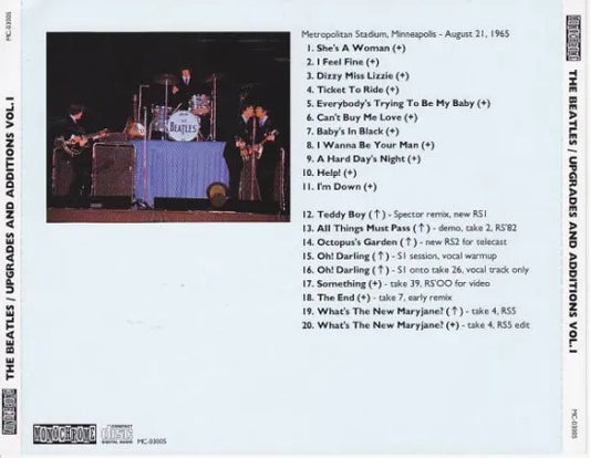 THE BEATLES / UPGRADES AND ADDITIONS VO.1 (1CD)