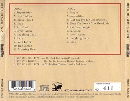 BECK, BOGERT & APPICE / ATOMIC FUSION (2CD)