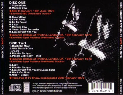 BECK, BOGERT & APPICE / TO LOVE YOU MORE (2CD)