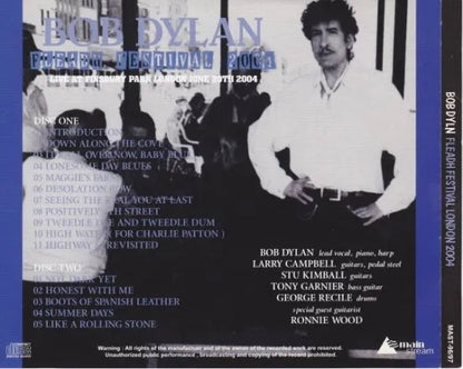 BOB DYLAN / FLEADH FESTIVAL 2004 LONDON (2CD)