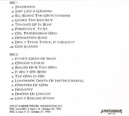 BOB DYLAN / WASHINGTON 1994 (2CD)