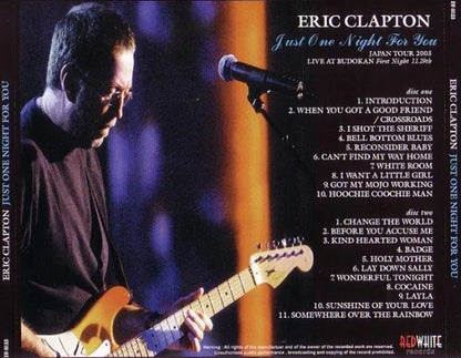ERIC CLAPTON / JUST ONE NIGHT FOR YOU BUDOKAN 2003 (2CD)