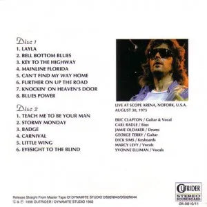 ERIC CLAPTON / THE END OF SUMMER NIGHT (2CD PAPER)