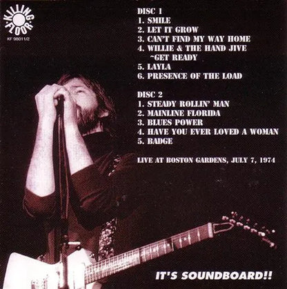 ERIC CLAPTON / SLOWHAND PLAYS IN BOSTON (2CDPAPER)