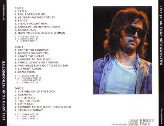 ERIC CLAPTON / 1975 JAPAN TOUR RETROSPECTIVE (3CD)
