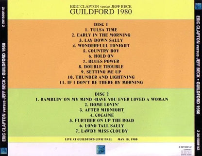 ERIC CLAPTON VS JEFF BECK / GUILDFORD 1980  (2CD)