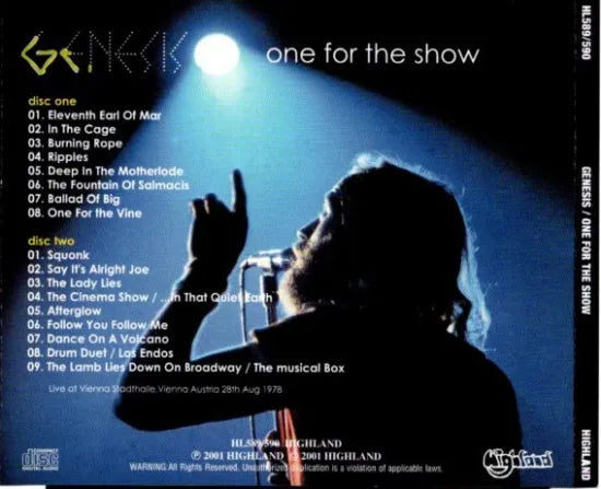 GENESIS / ONE FOR THE SHOW (2CD)