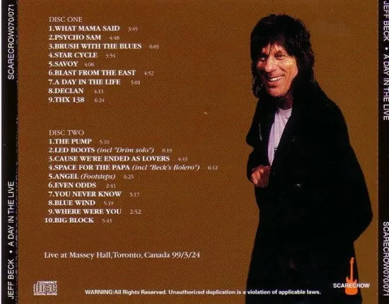 JEFF BECK / A DAY IN THE LIVE (2CD)